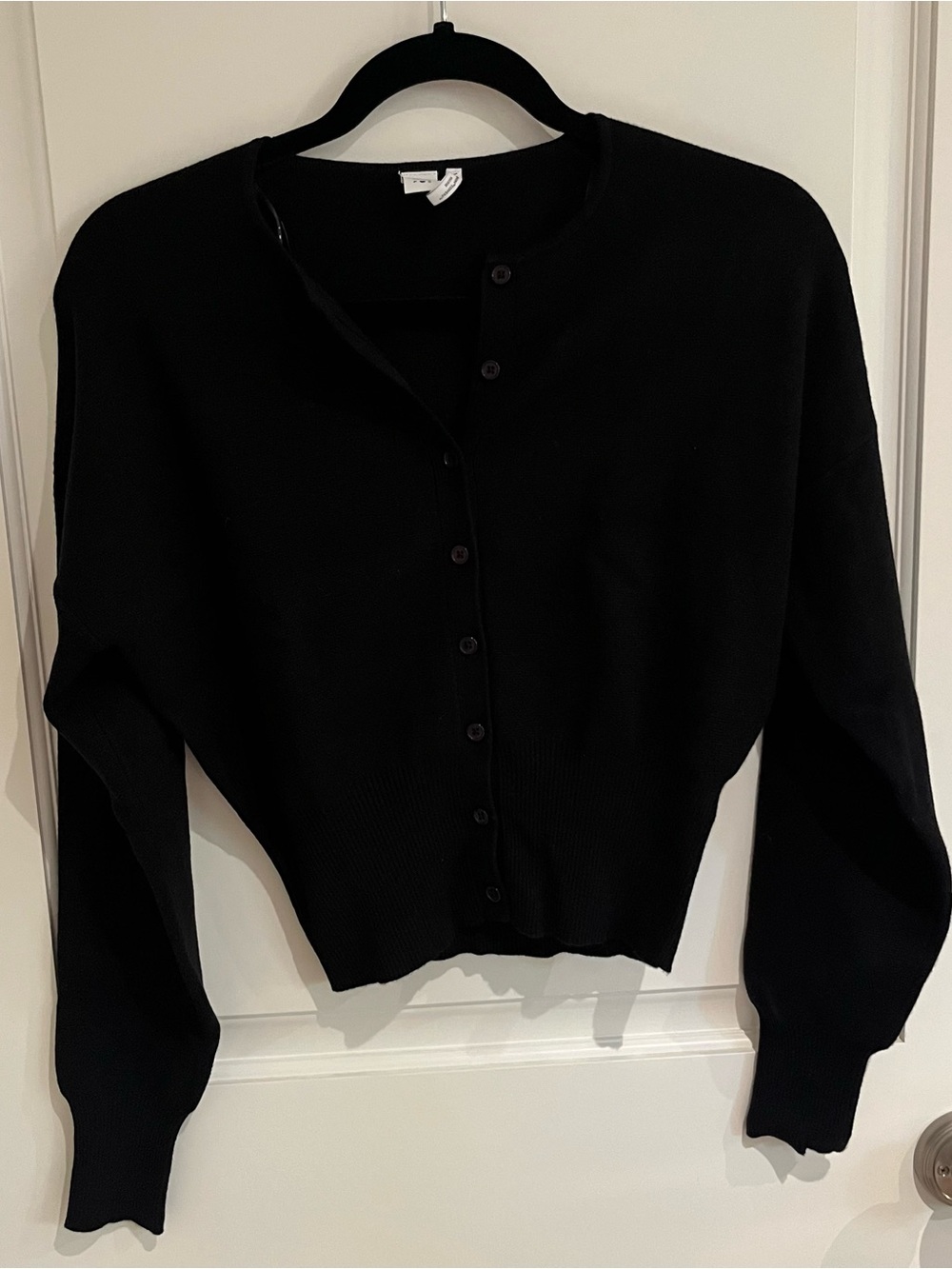Simon’s Cinch Waist Cardigan Black